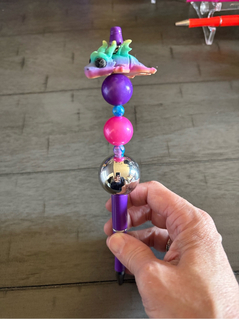 Colorful 3D printer dragon Bead Pen by